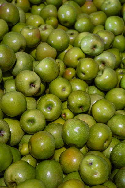 istock Background of green apples 2150513257