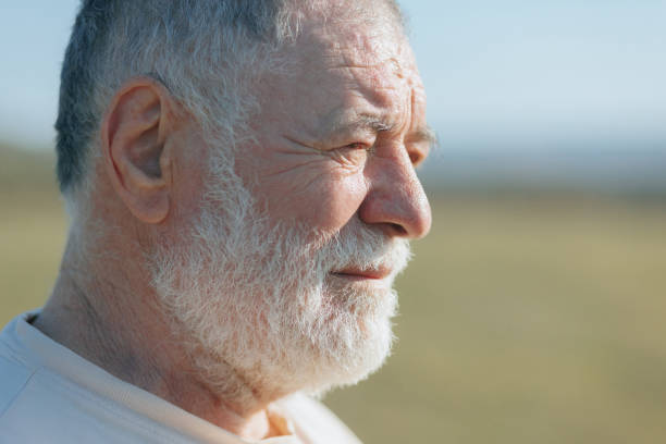 istock Aged Gracefully Senior Man's Portrait in Outdoor Setting 2150513706