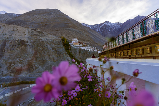 Diskit monastery in Nubra Valley of Ladakh, northern India.