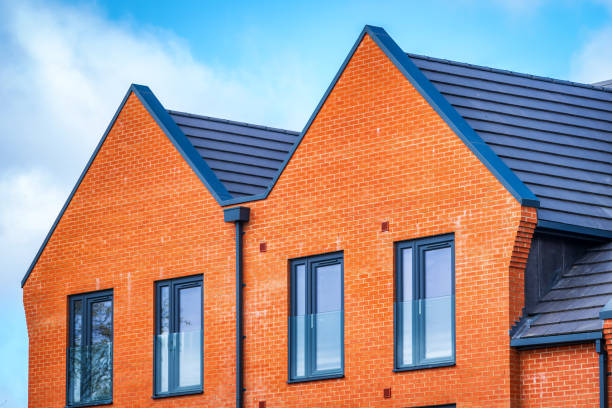 istock New aparments building construction site in england uk. 2150518792