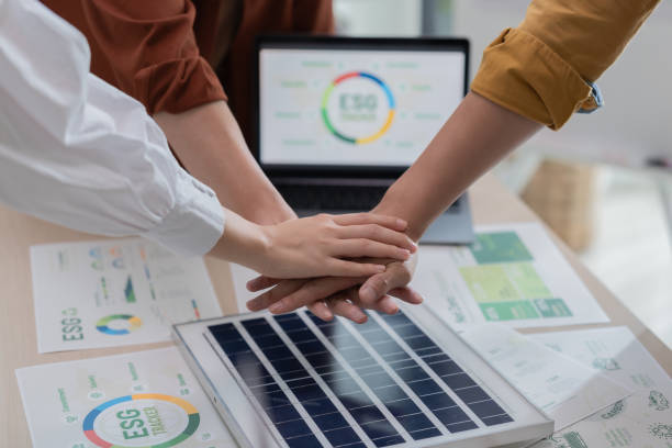 istock Team Unity in Sustainable Energy Business Meeting. 2150523355