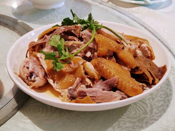 istock Hand shredded salt baked chicken 2150525453