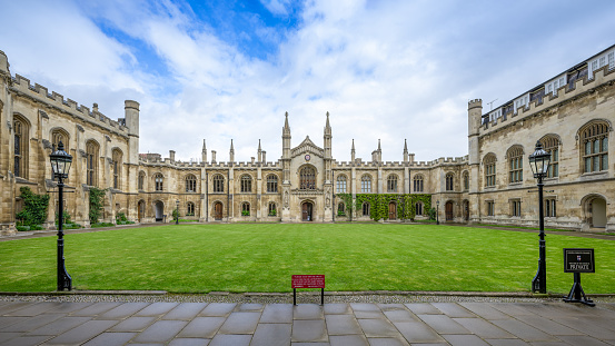 Cambridge, United Kingdom - April-23-2024 - the Corpus Christi College of the University of Cambridge