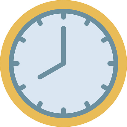 timer sign, clock icon, wall clock for knowing the time, date and time sign in the world, instrument of time,