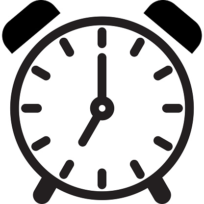 timer sign, clock icon, wall clock for knowing the time, date and time sign in the world, instrument of time,