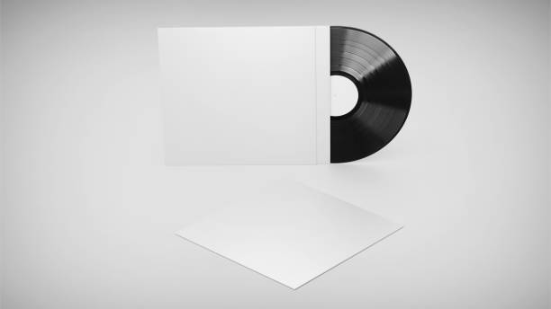 istock White Vinyl Record Mockup, Blank record album with CD/DVD/Bluray Disk 3d rendering isolated on light background 2150535025