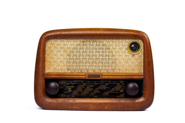 Vintage Minerva Allegro Radio 1952 Tablemodel - Broadcast Nostalgia on White Background