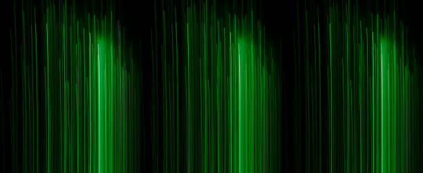 istock lines of light in the green color 2150535330