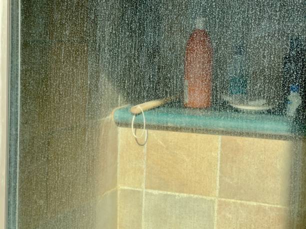istock Mineral Water Stains On Glass 2150540676