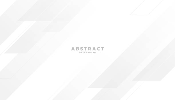stockillustraties, clipart, cartoons en iconen met white background with abstract square shape, dynamic banner concept. - grijze-achtergrond