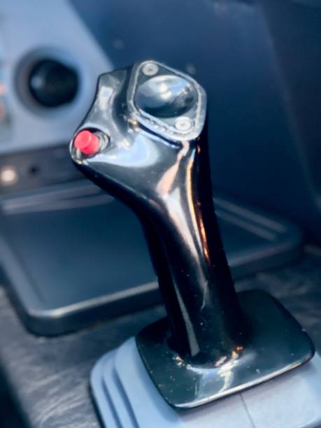 istock Joystick in an aircraft 2150545343