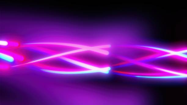 istock Unfocussed glowing wavy lines and bokeh lights 2150547086
