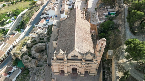 Aerial view of Antequera, Andalusia. Southern Spain.