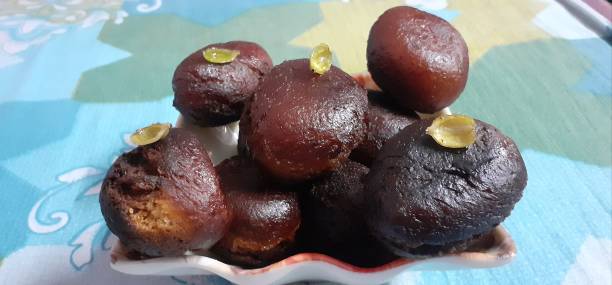 istock Kala Jamun Indian Most Popular Sweets in a Tray 2150555820