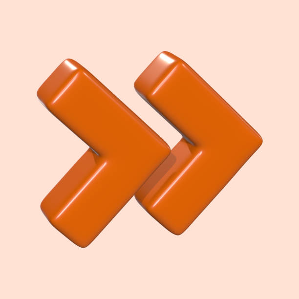 two 3d arrows pointing to the right
