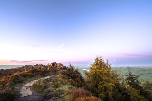 istock Peak District National Park blue hour sunrise at The Roaches. 2150565600