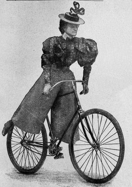 istock New dress for female bicyclists, front view 2150577195