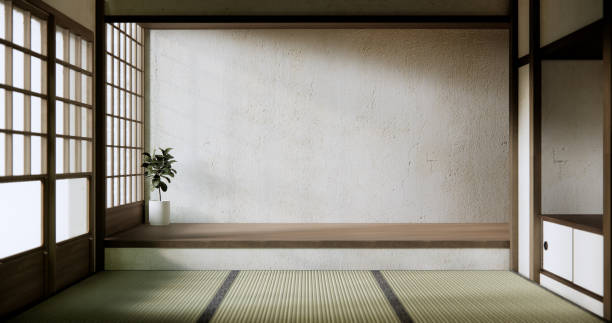 istock Empty room, original Japanese style mixed with modern minimal. 2150577701