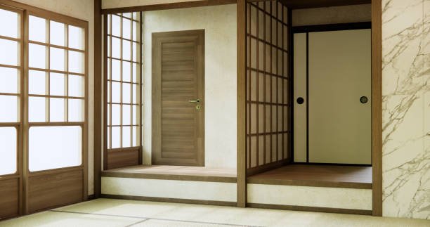 istock Empty room, original Japanese style mixed with modern minimal. 2150577928