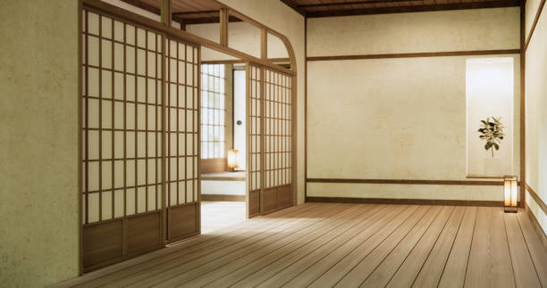 istock Empty room, original Japanese style mixed with modern minimal. 2150577991