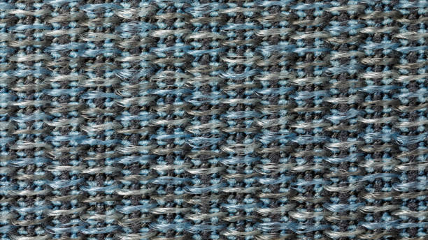 istock Grey and blue synthetic fiber texture. Speckled fabric texture. Close up 2150578087
