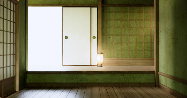 istock Green Empty room, original Japanese style mixed with modern minimal. 2150578546