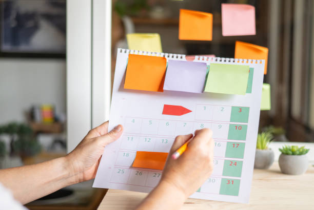 istock Event Planner Calendar Agenda Plan. 2150579975