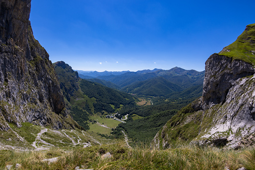 mountain trail in Fuente Dé, Picos de Europa