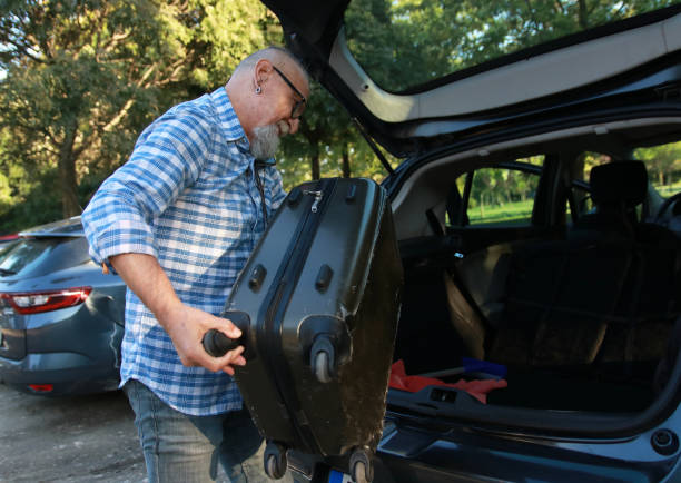 istock Senior  man is preparing for a trip 2150590571