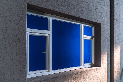 Blue box, Window, PVC, Soundproof, Plastic, Apartment, Glass, Exterior