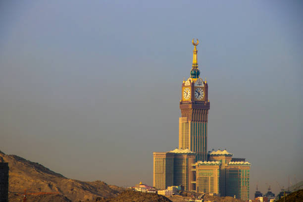 Mecca - Saudi Arabia, 26 August, 2018. Clock Tower. Skyline with \