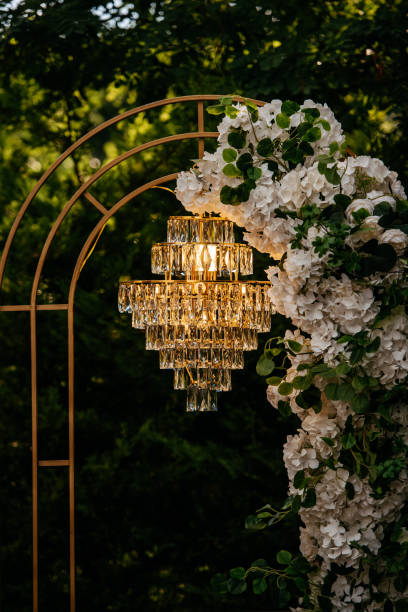 istock Wedding reception decoration from flowers. 2150594519