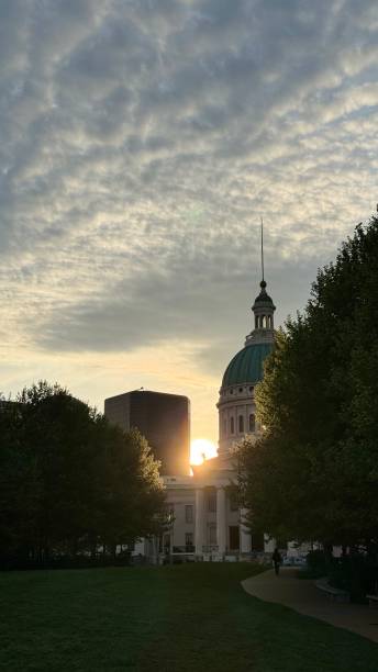istock Golden hour at st louis 2150595115