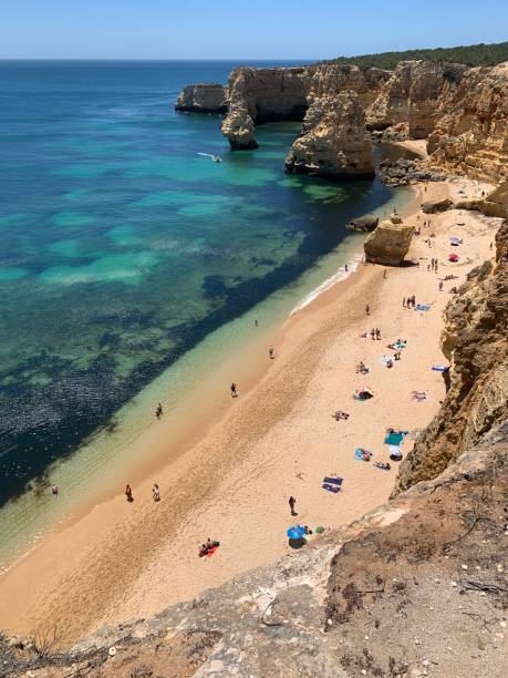 istock Praia da Marinha algarve aerial 2150597211