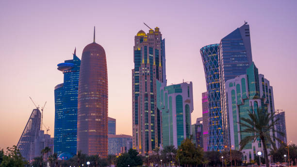 istock The Panoramic skyline of Doha, Qatar 2150606456