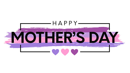 Happy Mother's Day card. Vector illustration