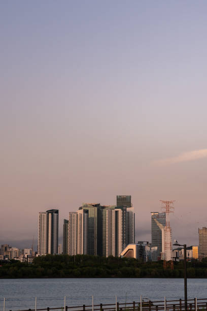 istock Beautiful sunset in Yeouido, Seoul 2150610952
