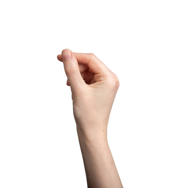 Snap fingers, hand gesture isolated on white background