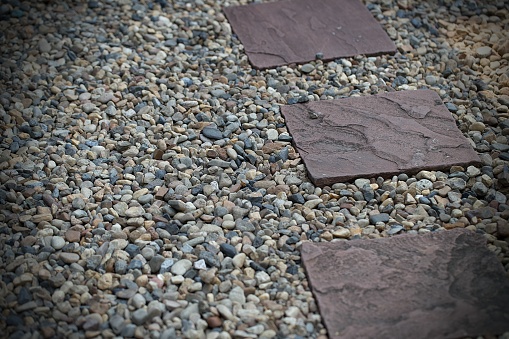 tile stone walking way