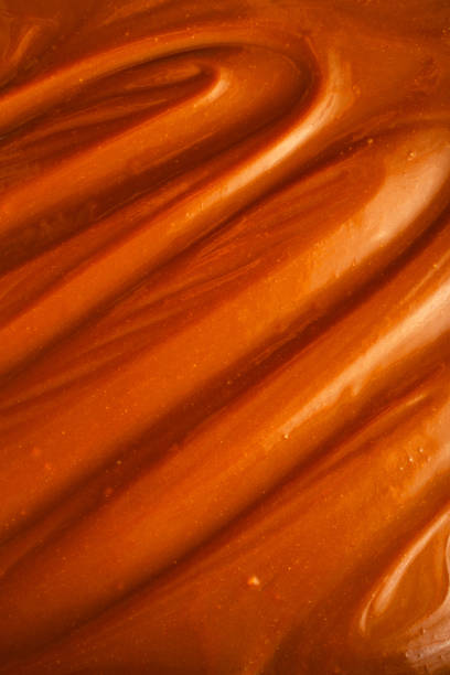 istock homemade caramel sauce texture background. 2150628390