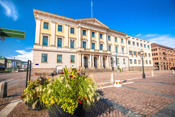 istock Gustav Adolfs square in Gothenburg scenic colorful view 2150630400