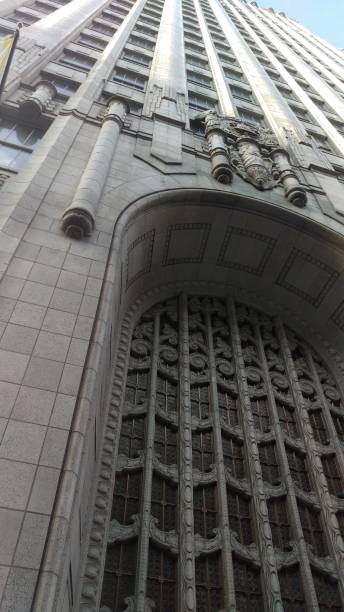 istock Tall door looking up building 2150631401