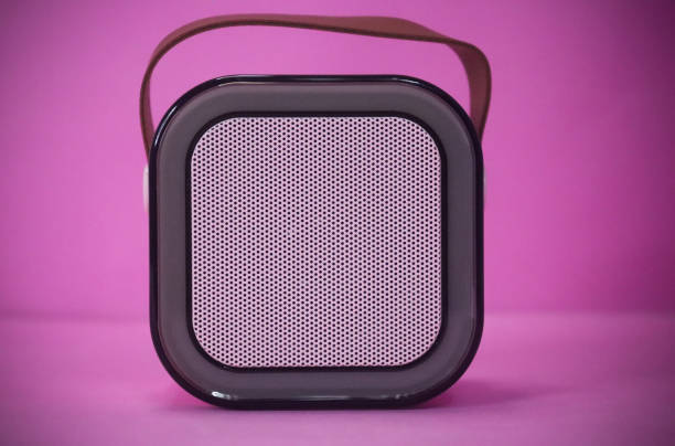 istock Powerful Sound Bluetooth Speaker With Hanging Leather Belt 2150635448