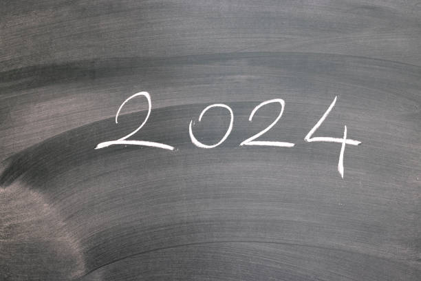istock New Year 2024 on Blackboard Background 2150636362