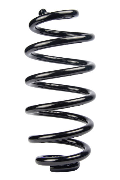 istock Car spare part. Large metal spring on white background. cushioning spring over white background, auto spare parts. automotive suspension springs on a white background 2150638280
