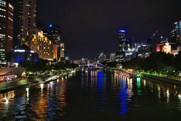 Evening on the waterfront in Melbourne