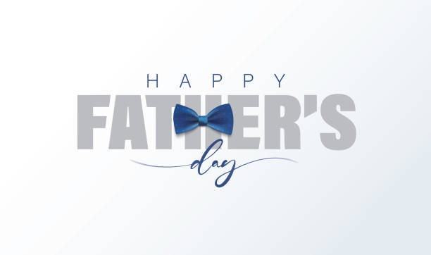 happy father’s day calligraphy greeting card. - fathers day stock illustrations