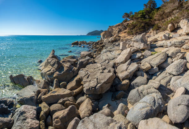 Summer day at Cala Monte Turno, a beautiful bay in the south-east of Sardegna