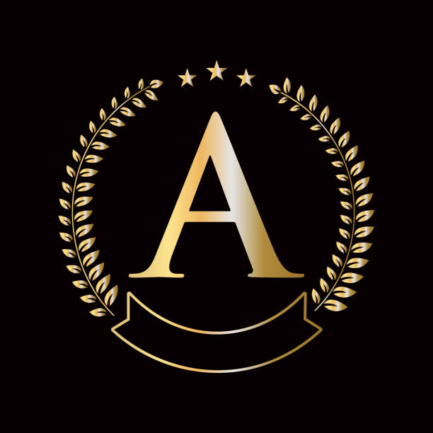 Initial Letter A Logo Concept For Education, University And Academy Symbol Initial Letter A Logo Concept For Education, University And Academy Symbol lettera a stock illustrations