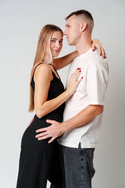 istock A Man and a Woman Standing Next to Each Other in studio 2150644124
